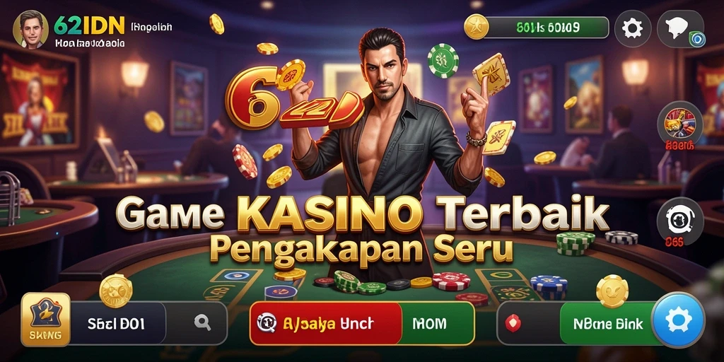 Screenshot gameplay 62IDN menampilkan aksi seru dalam permainan Kasino.