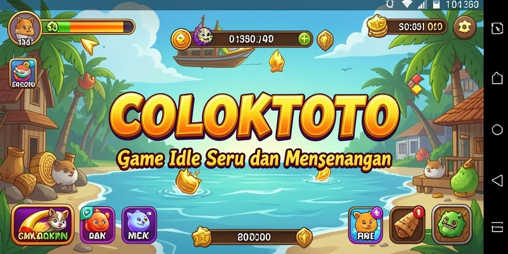 Tangkapan layar COLOKTOTO menampilkan gameplay Idle yang menarik dan penuh warna.