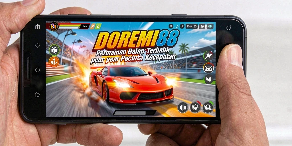 Tampilan menarik gameplay balapan DOREMI88 di lintasan yang penuh tantangan.