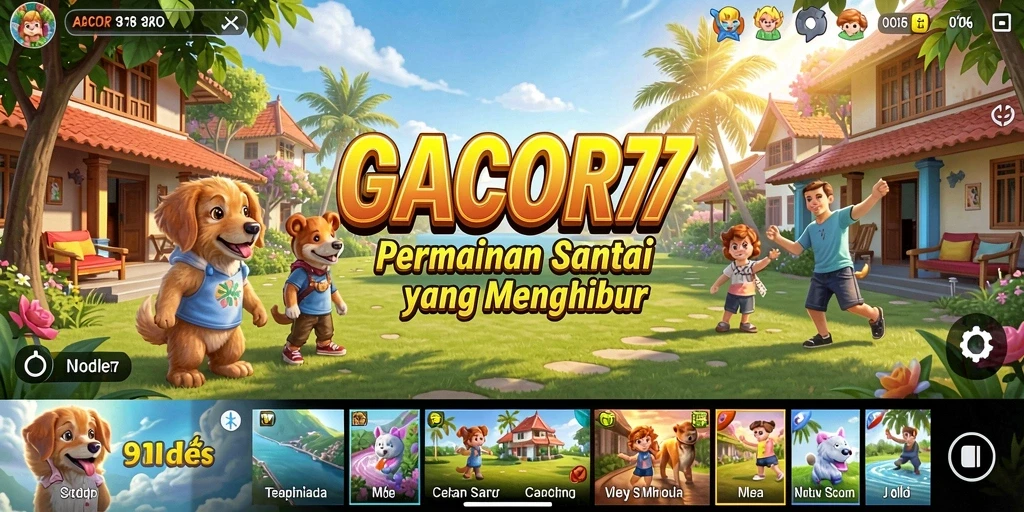 Tampilan gameplay GACOR77 yang seru dan menghibur.