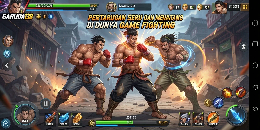 Gameplay GARUDA138 yang intens dan menegangkan dalam pertarungan Fighting.