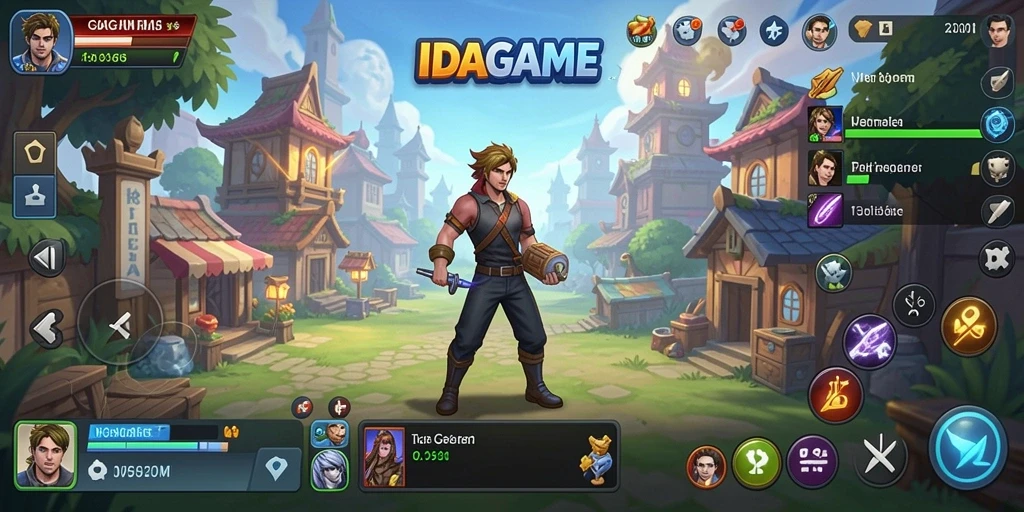 Tampilan gameplay menarik dari IDAGAME yang menggambarkan permainan Idle.
