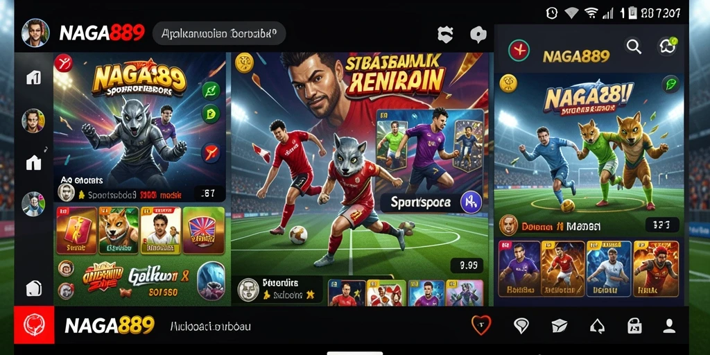 Tampilan menarik dan fitur taruhan interaktif pada NAGA889.