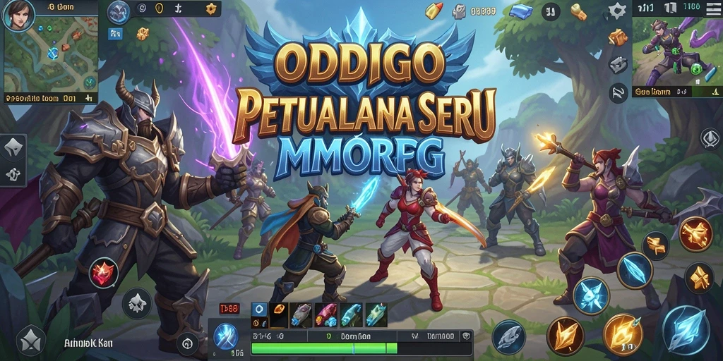 Screenshot ODDIGO menunjukkan aksi seru dalam pertempuran MMORPG.