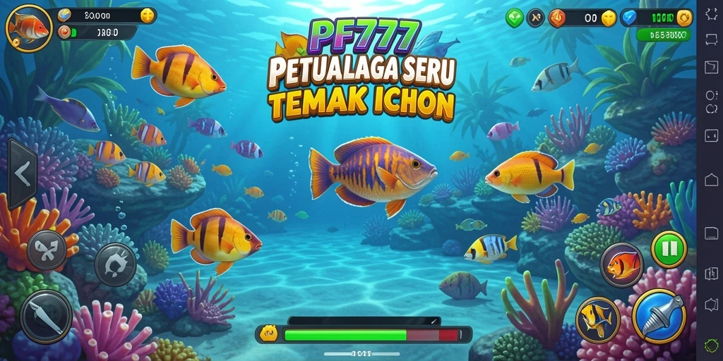 Tangkapan layar dari gameplay Tembak Ikan PF777 yang seru.