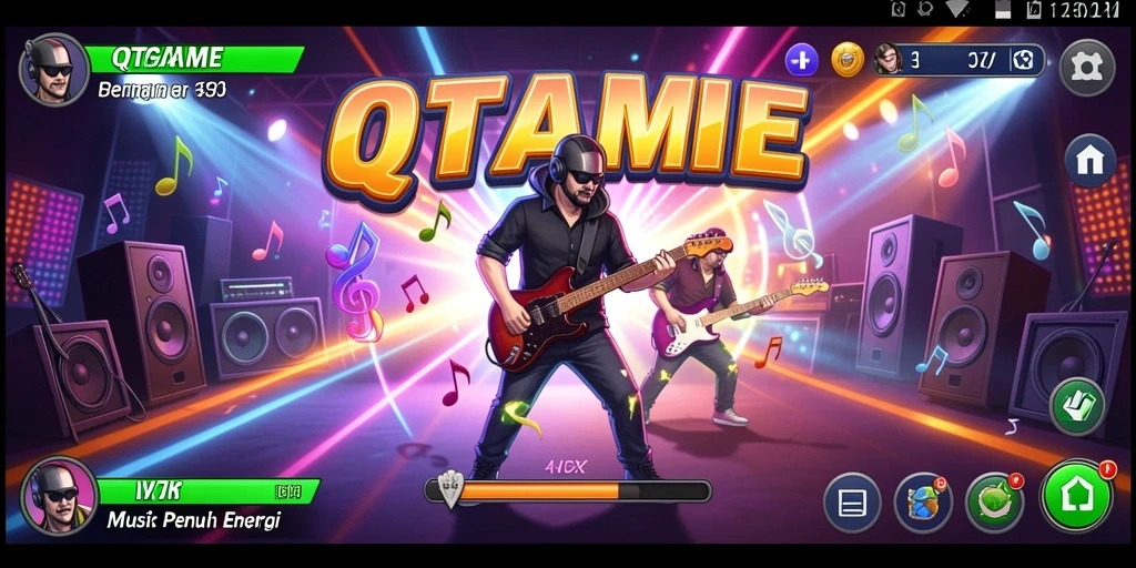 Tampilan gameplay <strong>QTGAME</strong> yang menarik dan penuh warna.