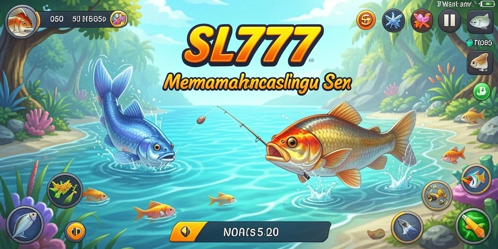 Tampilan menarik saat memancing di SL777 dengan ikan yang beragam.