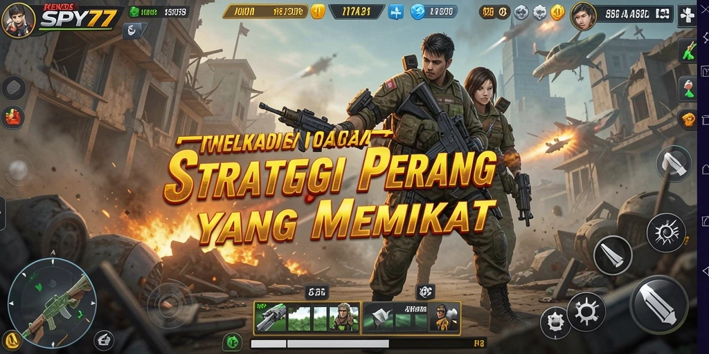 Tampilan gameplay SPY77 yang intens dan strategis.