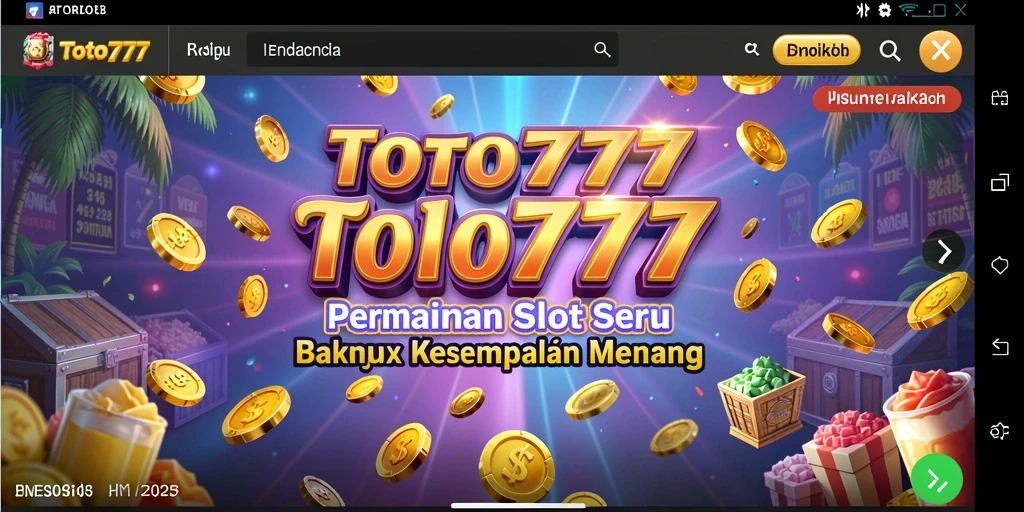 Tampilan gameplay mengasyikkan dari TOTO777 dengan berbagai mesin Slot.