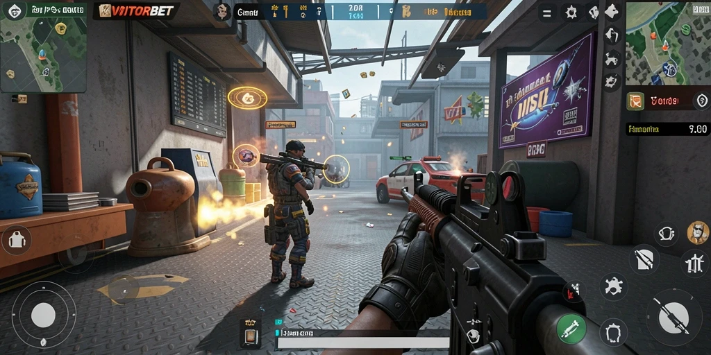 Screenshot gameplay menarik dari VISITORBET yang menunjukkan aksi taruhan.
