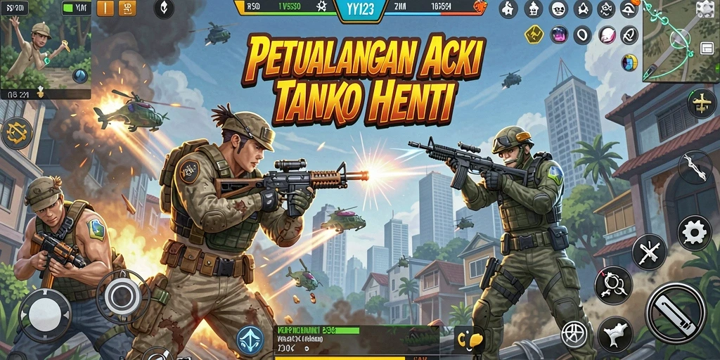 Tampilan aksi seru dari gameplay YY123 yang mendebarkan.
